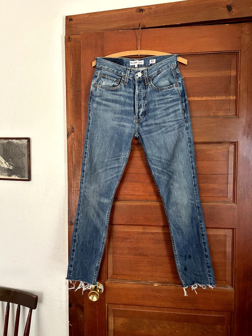 RE/DONE Originals High Rise Jeans Button Fly Size 26